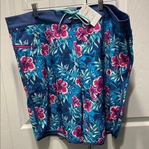 Vineyard Vines Blue and Pink Floral Board Shorts